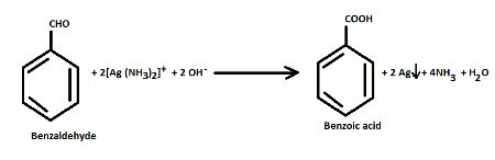 tollens reagent with benzaldehyde